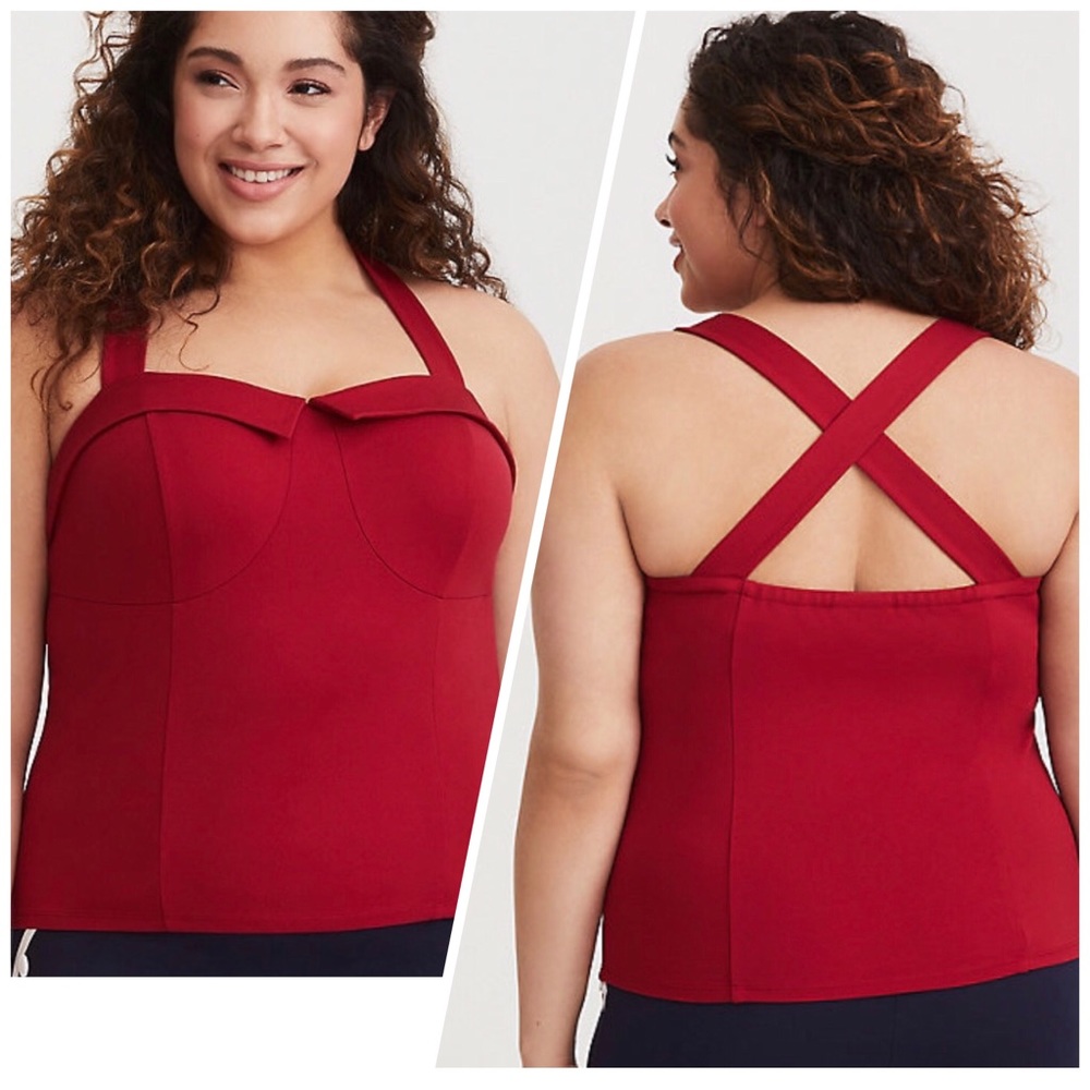 Torrid Retro Red Sweetheart Sailor Tank NWT - Picture 2 of 4